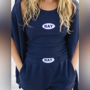 NWT Ray The Brand Classic Sweatshorts in Deep Sea in a size XS